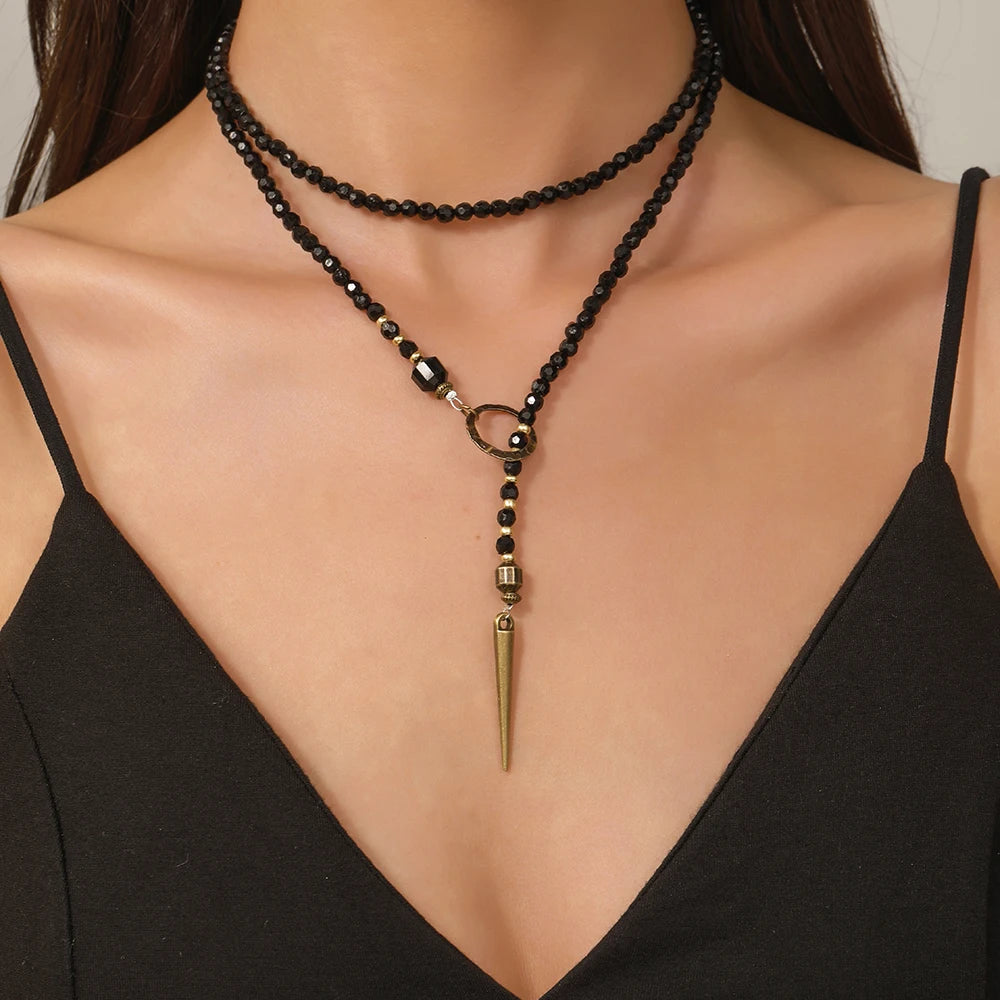 Vintage Bohemian Niche Design Long Pendant