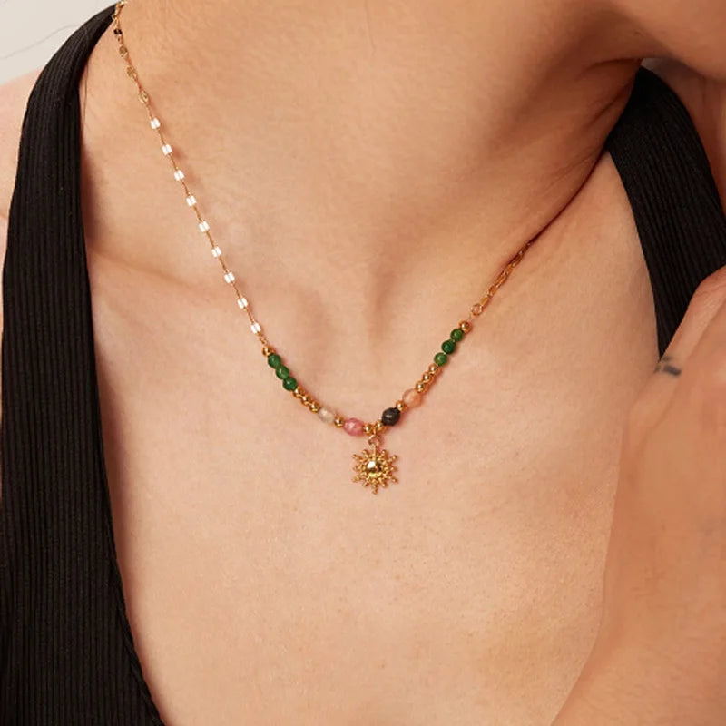 New Trend Natural Stone Necklace