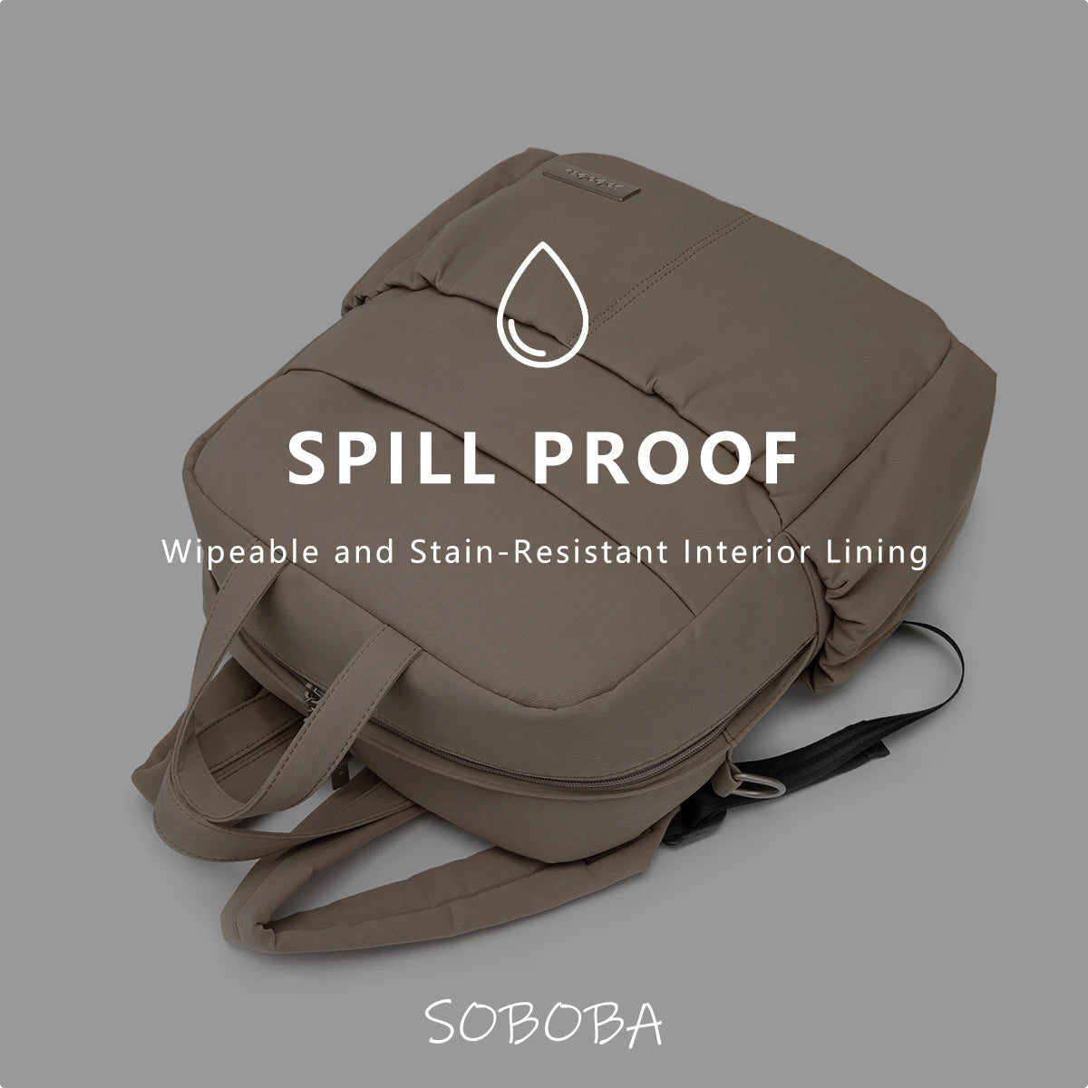 Soboba Waterproof Diaper Backpack – Large Capacity, Multi-Functional Mommy Bag for Travel & Outings
