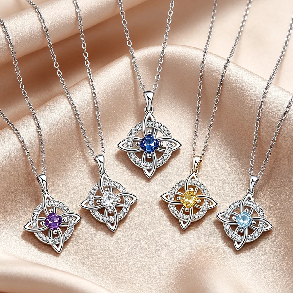 Dainty 5A Birthstone Pendant Necklace