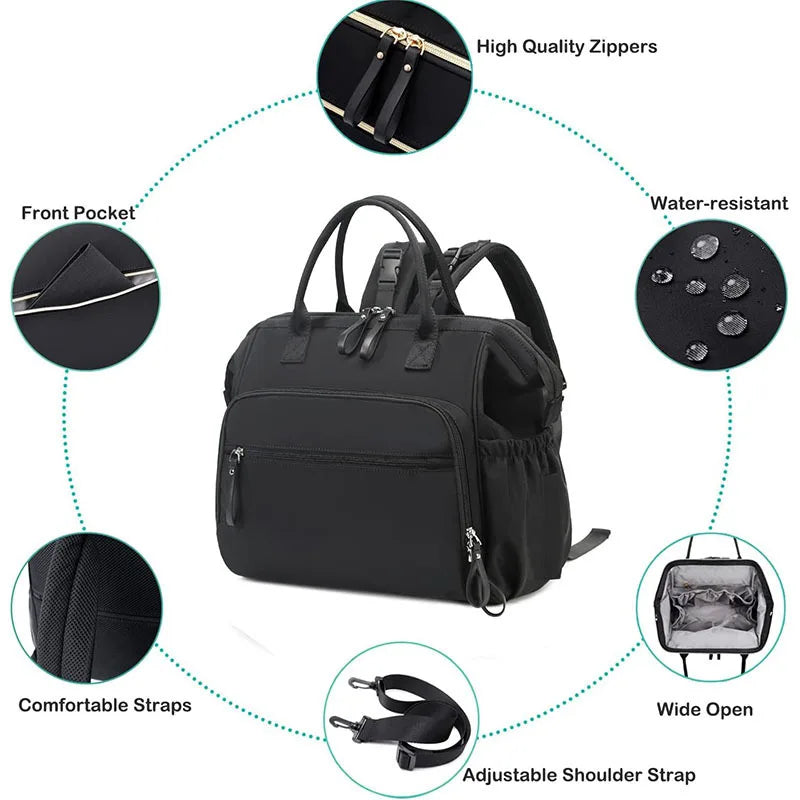 Mommy Diaper Bag – Hanging Stroller & Changing Mat
