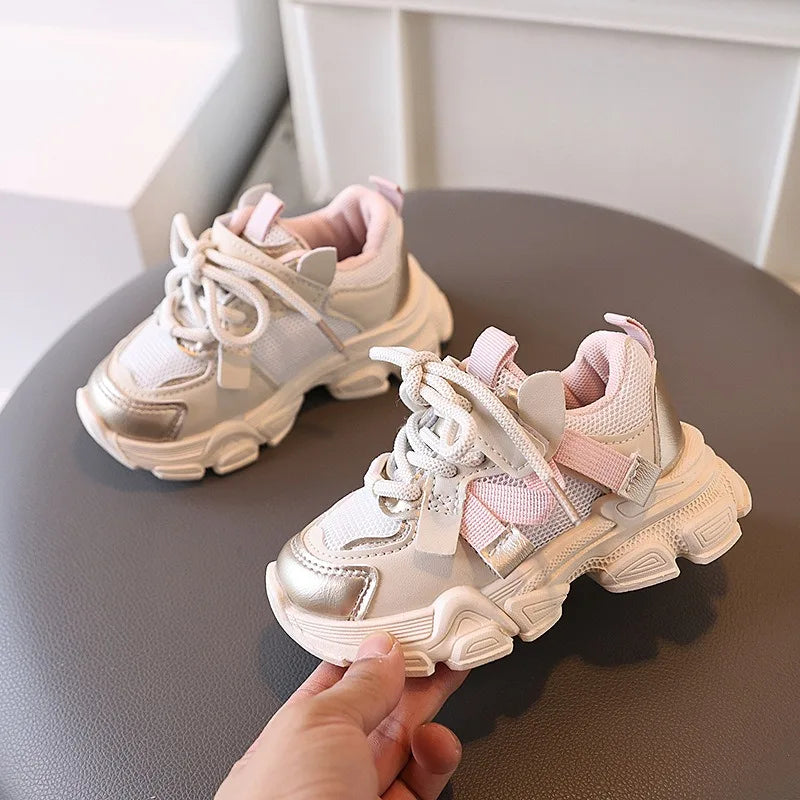 Kids Colorful Mesh Sneakers – Breathable All-Season Sport Shoes