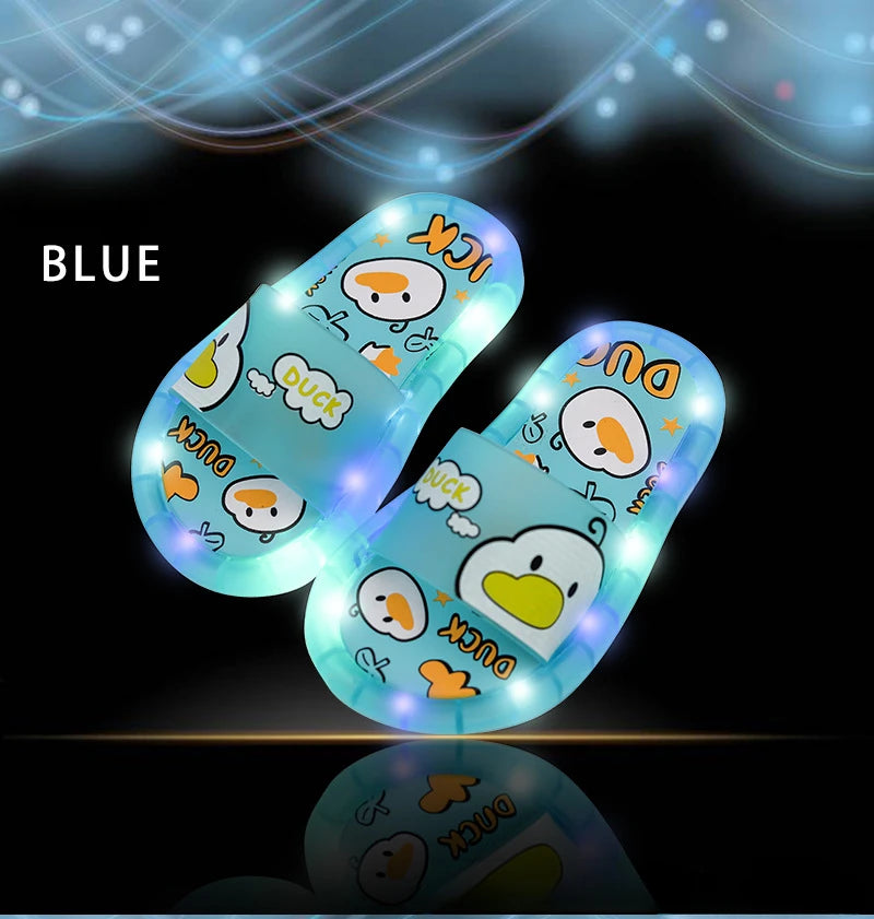 Kids’ Luminous Slippers – Sparkling Light-Up Shoes