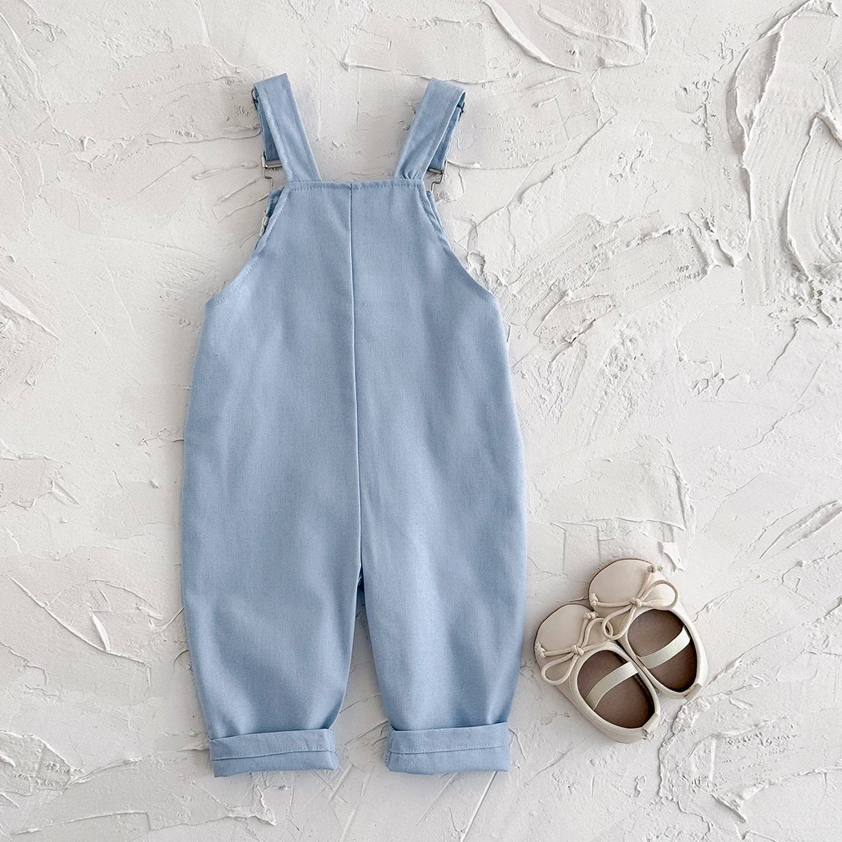 Baby Summer Suspender Romper, Loose Jumpsuit with Pockets