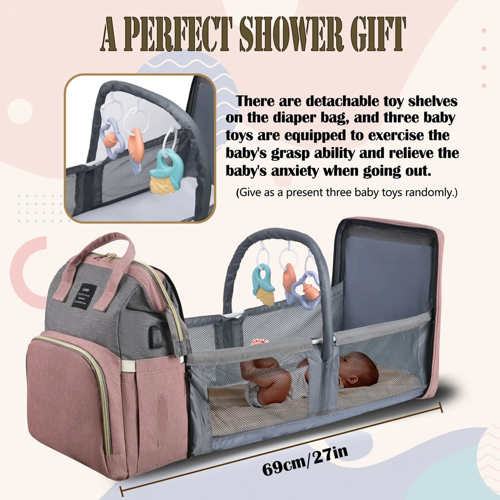 Portable Maternity Bag – Baby Travel & Diaper Organizer