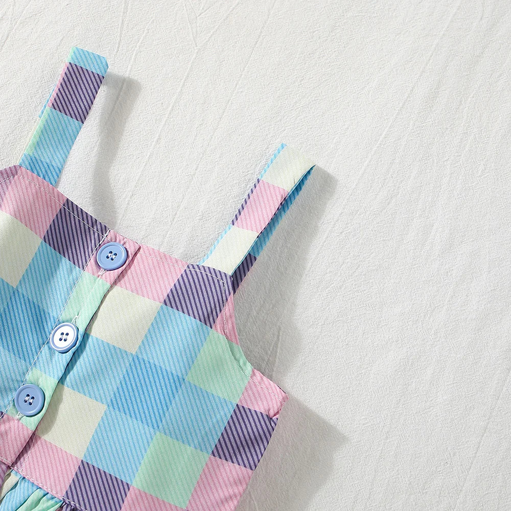 Baby Girl Summer Strap Shorts Set