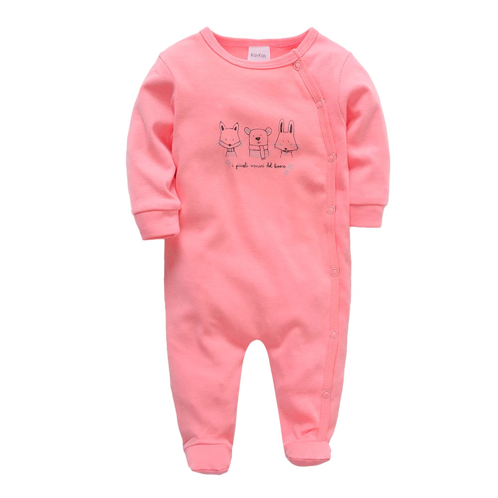 Infant Girl Long Sleeve Jumpsuit, 0–12 Months