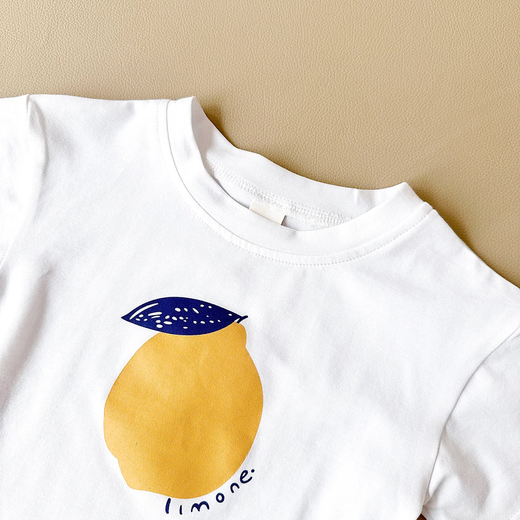 2PCS Baby Boys Girls Clothes Set T-shirt & Checkered Shorts 0-3Y