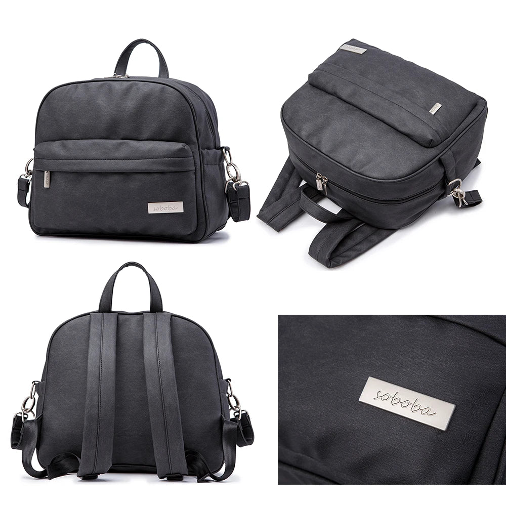 Soboba Waterproof Diaper Backpack – Stylish Baby Care & Changing Bag