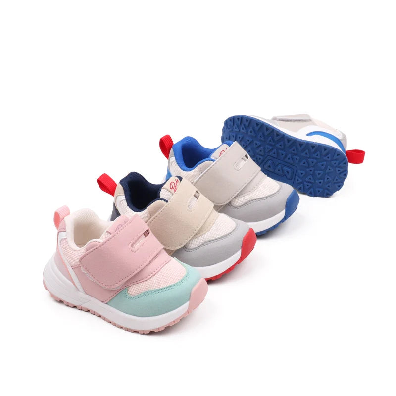 Kids  Prewalker Sneakers – Rubber Sole Anti-Slip Casual Shoes