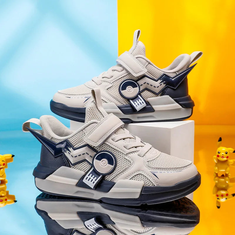 Kids Pokémon Pikachu Sneakers – Breathable Non-Slip Running Shoes