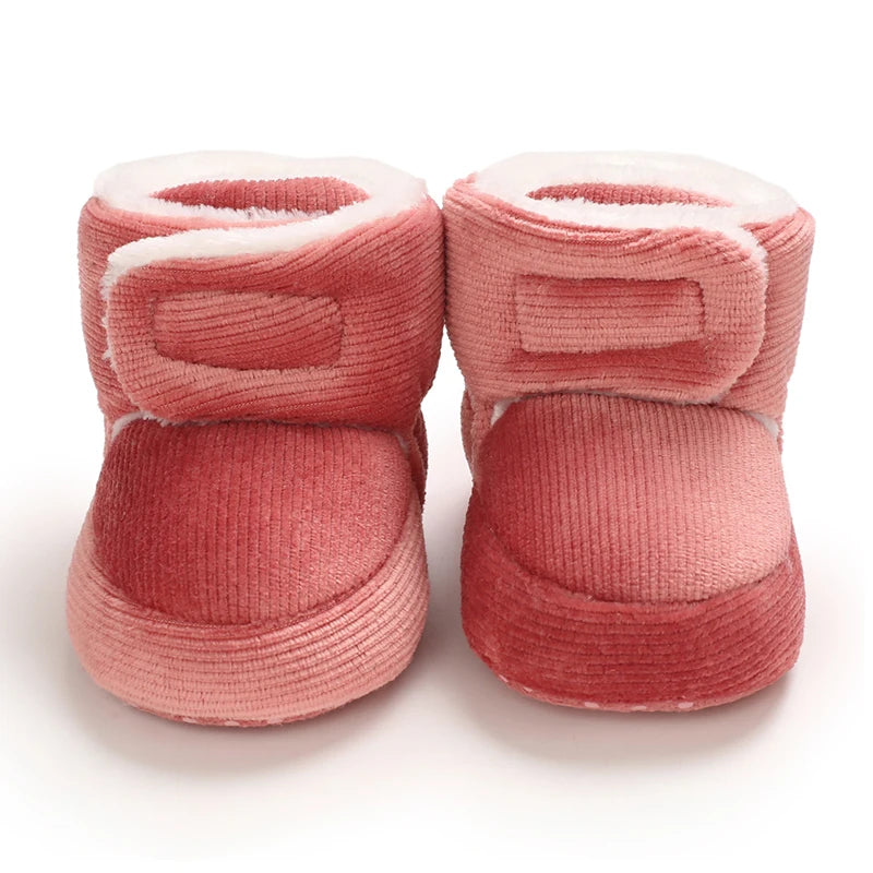 Baby Winter Snow Boots (0–18M) – Plush Soft Sole Toddler Shoes