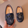 Kids’ Leather Loafers – Casual Slip-On Moccasins (21–30)