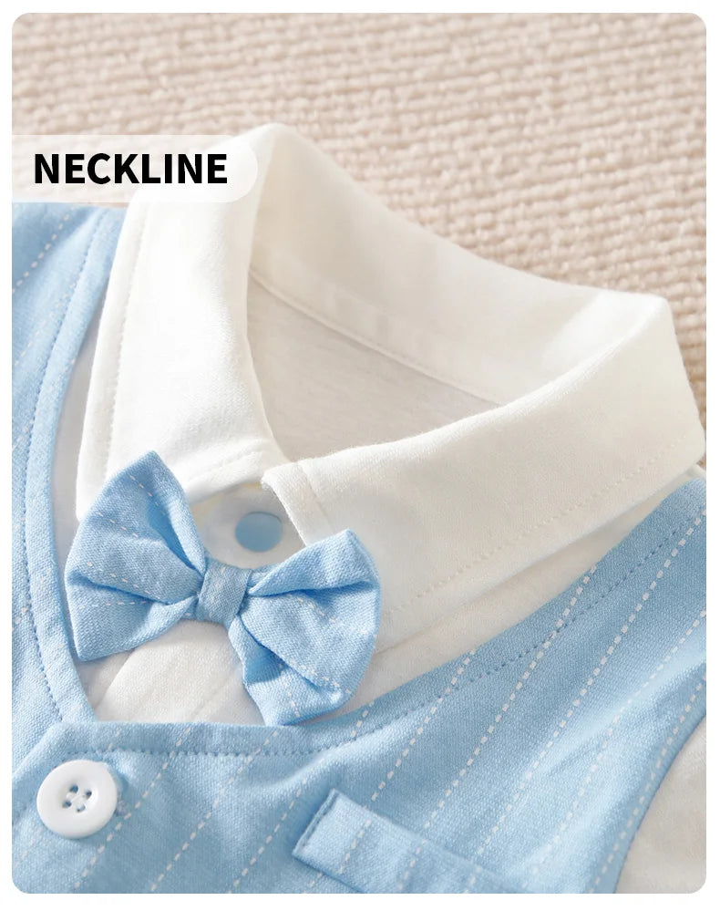 Baby Boy Gentleman Tie Jumpsuit (0-18M)