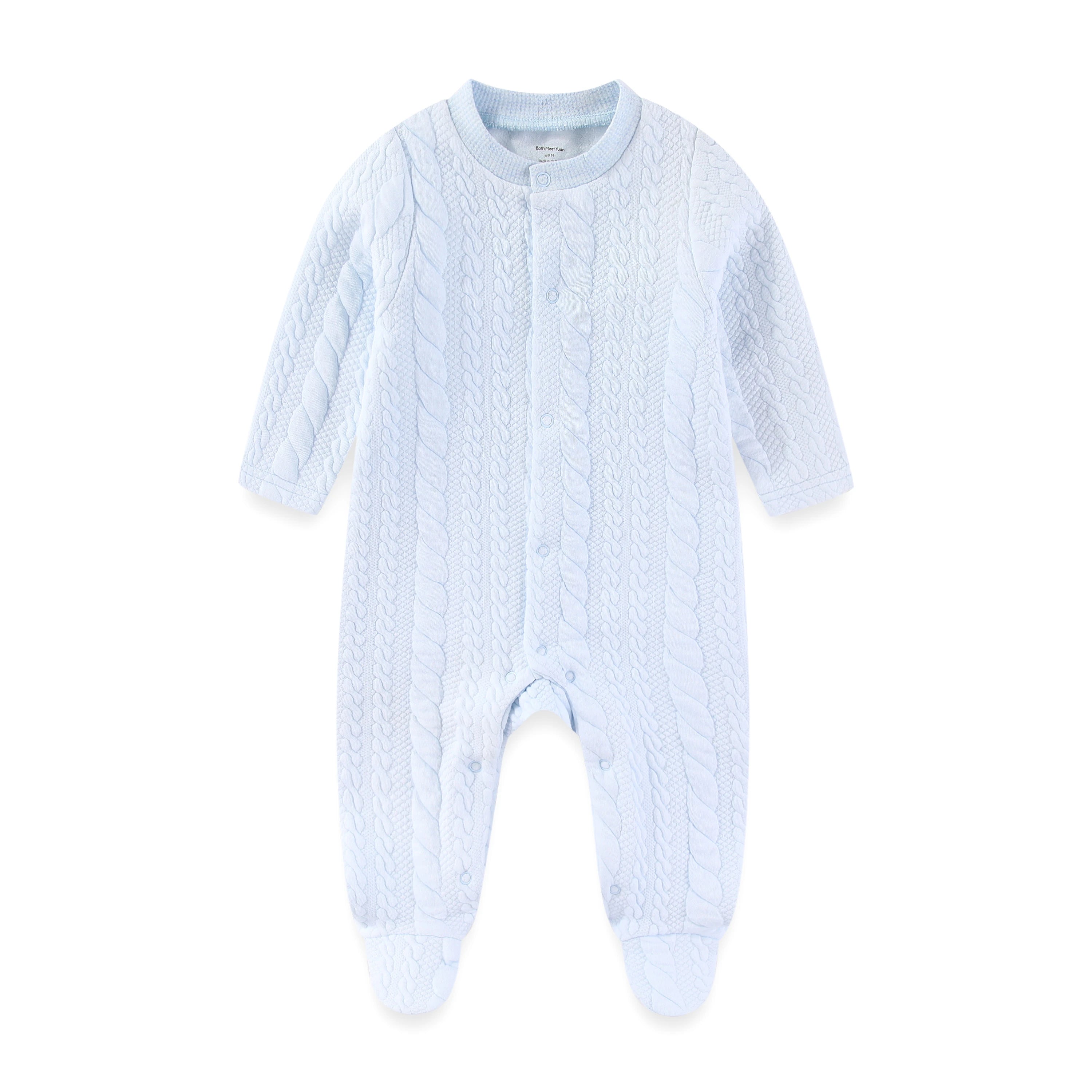 Baby Unisex Winter Jumpsuit – Solid Color