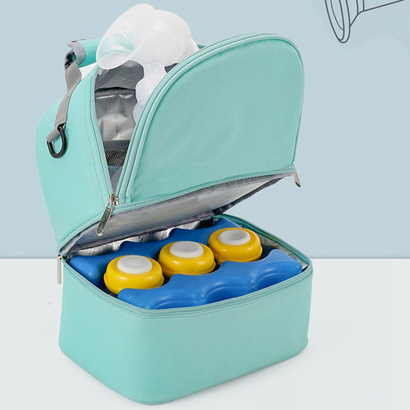 Fashion Mommy Bag – Insulated, Large Capacity, Portable for Travel & Picnic