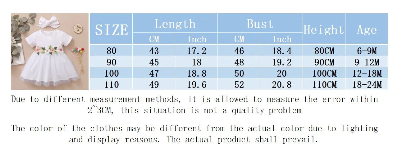 Newborn Baby Girl Princess Dress