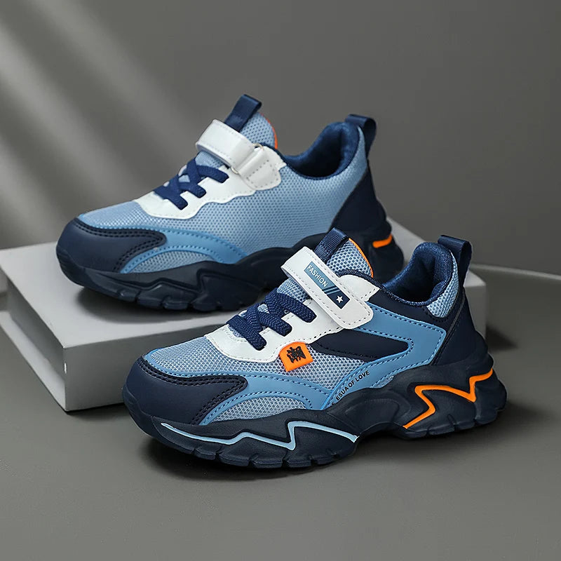 Kids Breathable Sneakers – Outdoor Casual & Sport Shoes (5–16 Years)