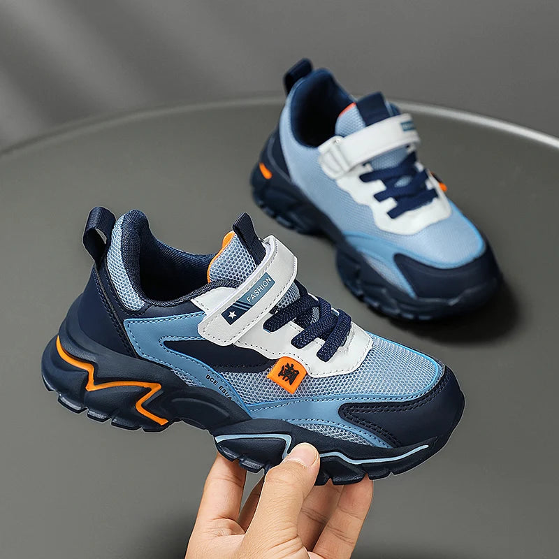 Kids Breathable Sneakers – Outdoor Casual & Sport Shoes (5–16 Years)