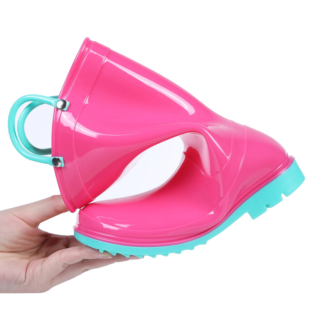 Kids Waterproof Rain Boots – Non-Slip Outdoor Rubber Shoes