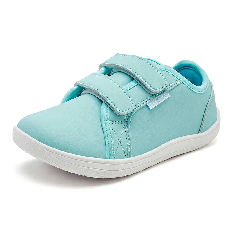 Kids Barefoot Sneakers – Lightweight Wide-Toe Hook & Loop Shoes