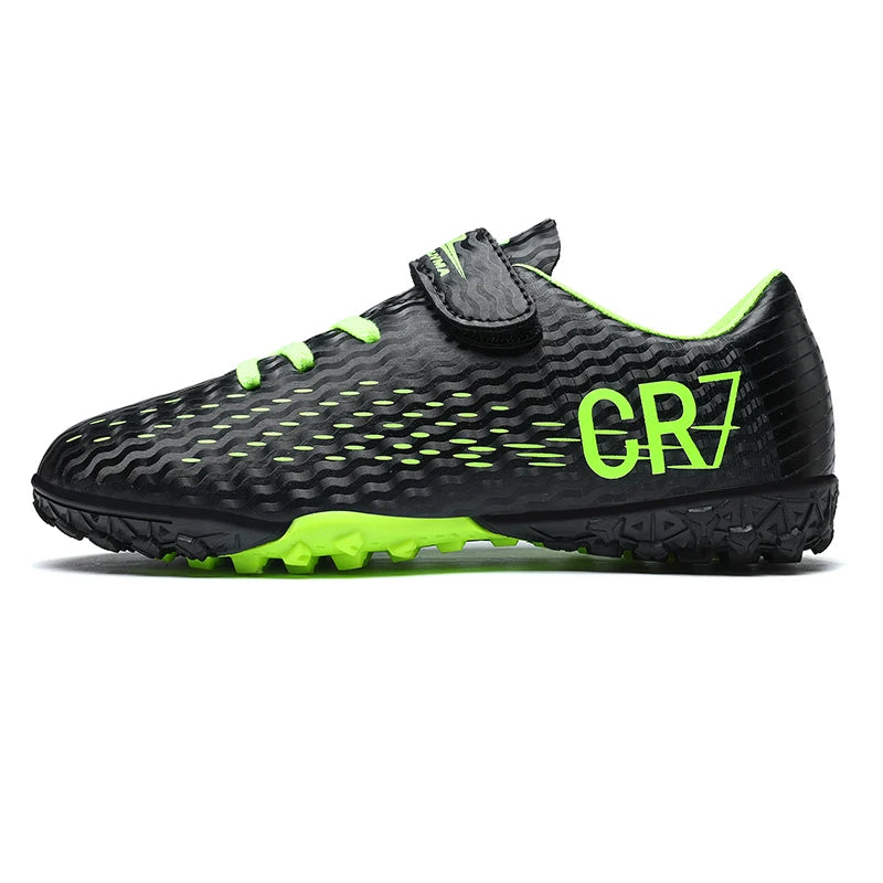 Kids’ Soccer Cleats – Hook & Loop Football Shoes