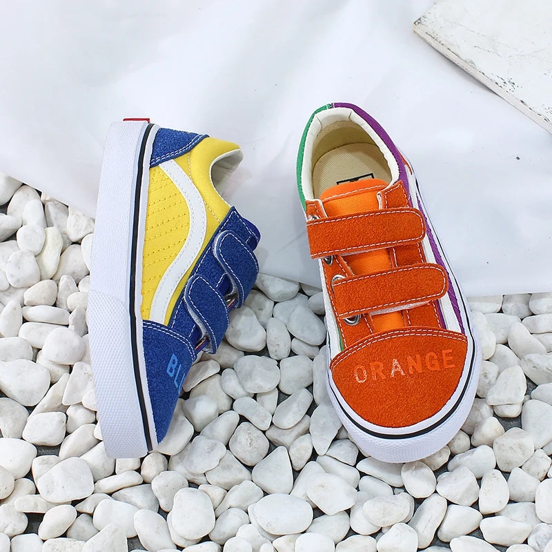 Kids Colored Canvas Sneakers