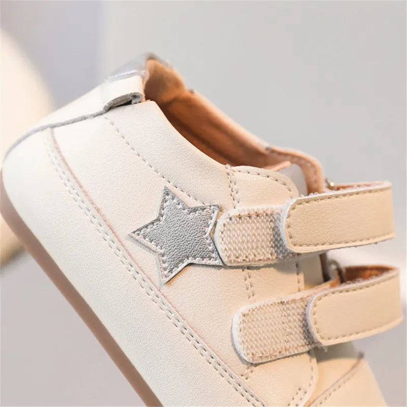 Baby & Toddler Sneakers (0–5Y) – Soft Sole Microfiber Leather Shoes