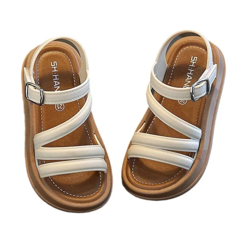 Girls’ Summer Sandals – Flat, Non-Slip Beach Shoes