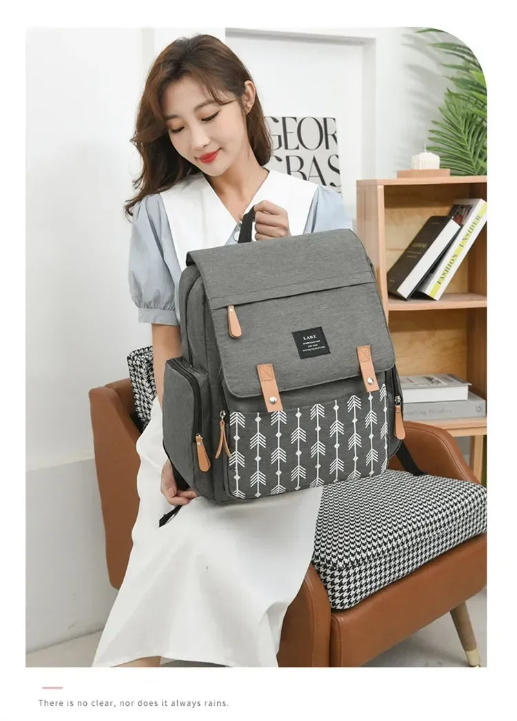 Travel Backpack for Moms – Large Capacity Waterproof Diaper & Baby Stroller Bag