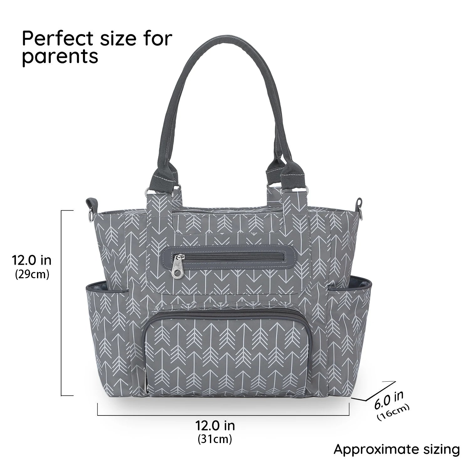 7pcs Nappy Changing Bag Set – Multifunctional Tote, Shoulder & Travel Diaper Bag
