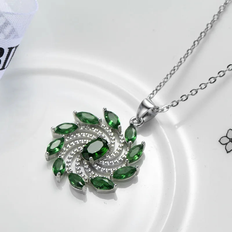 Jellystory 925 Sterling Silver Emerald