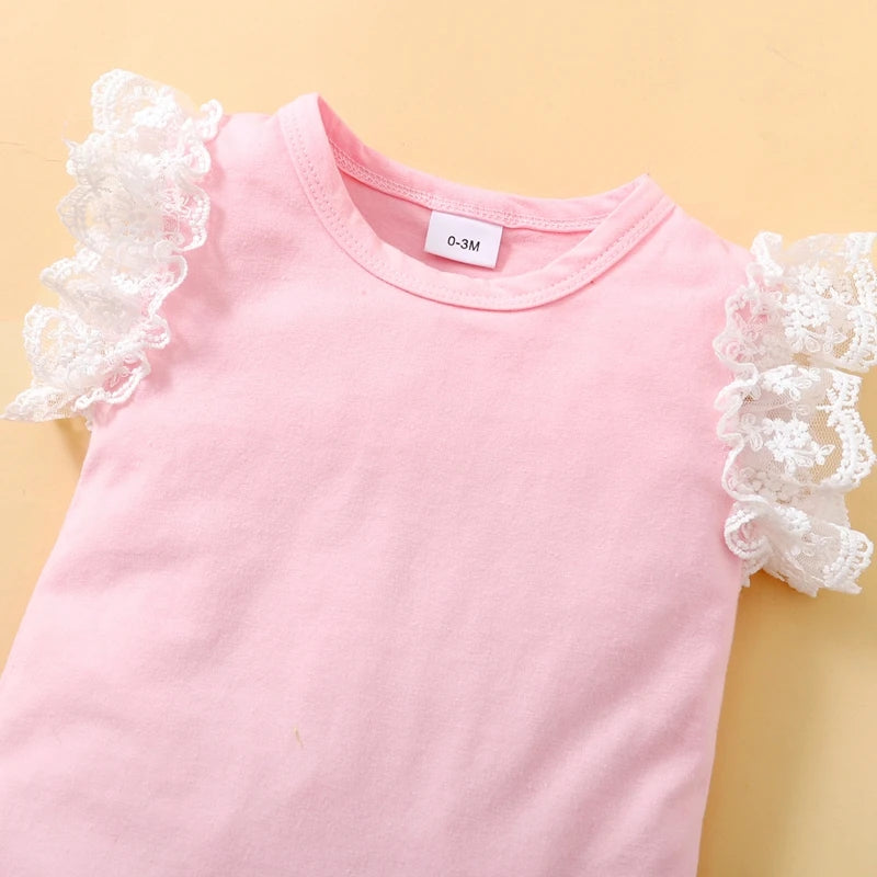 0-18 Months Newborn Baby Girl 3PCS Outfit