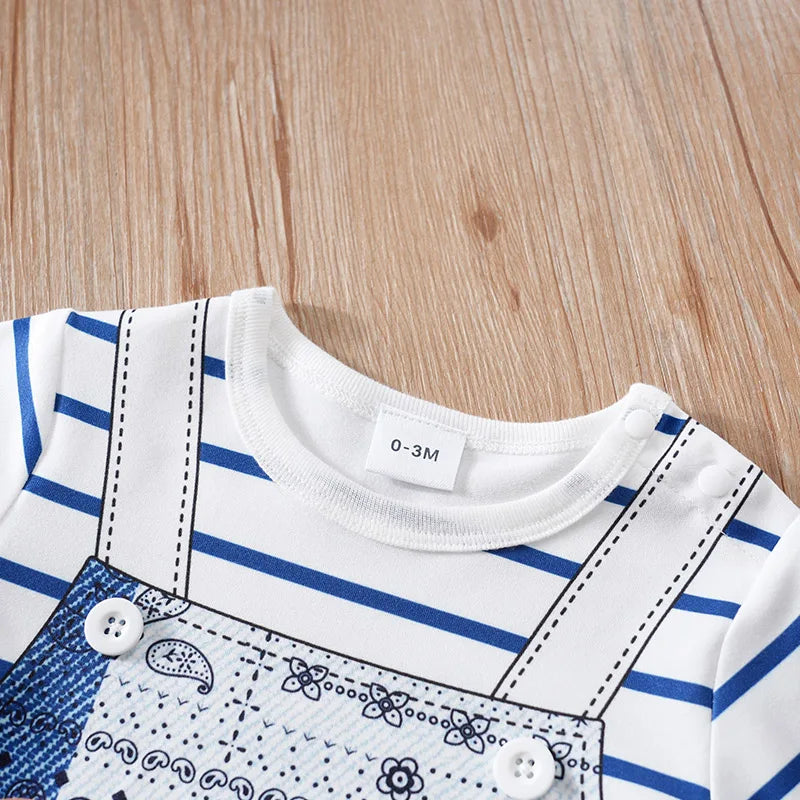 0-18 M Short Sleeved Baby Jumpsuit