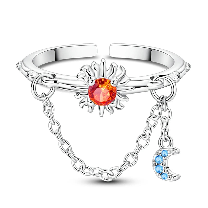Clover Adjustable Ring 925 Sterling Silver Original Hummingbird Glow Firefly Free Size Open Rings For Women Wedding Jewelry Gift