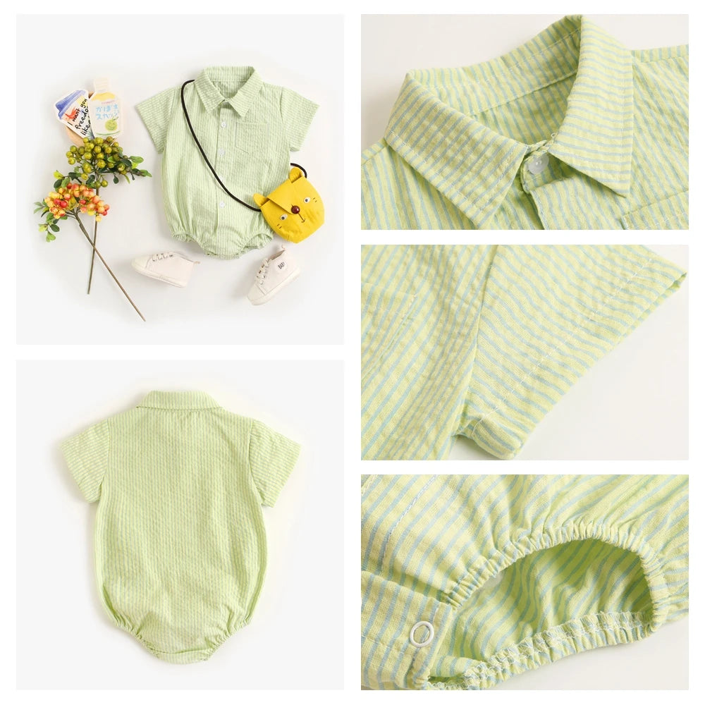 Newborn Boy Summer Bodysuit
