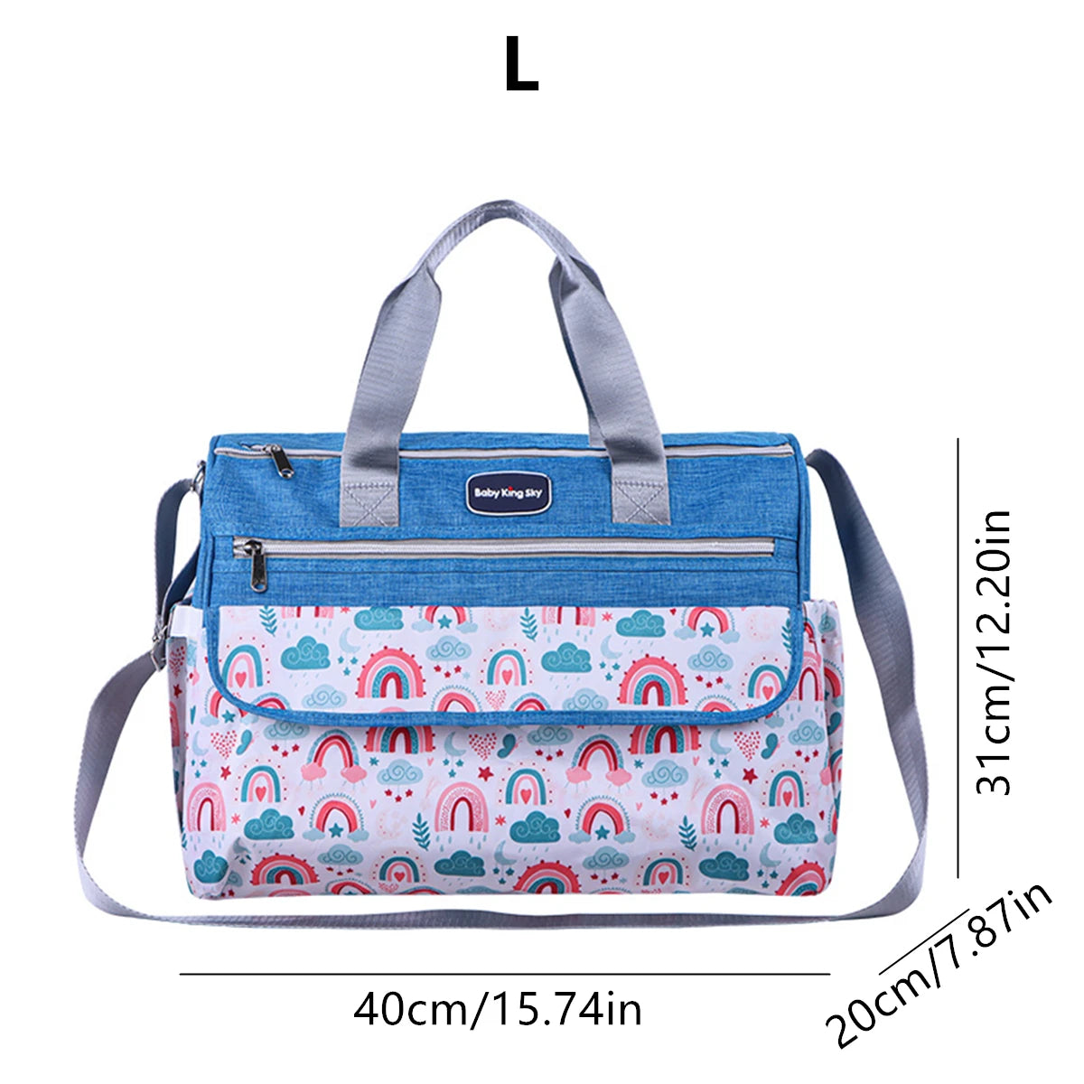 Single Shoulder Diaper Bag – Printed & Handy