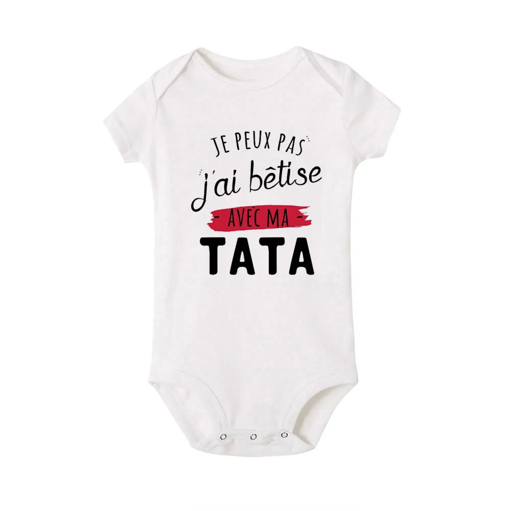 Newborn Baby Bodysuits Funny Cute Toddler Infant Jumpsuits Rompers Outfits