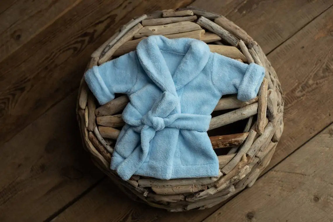 Baby Photo Props Bathrobe with Belt Bath Towel Set