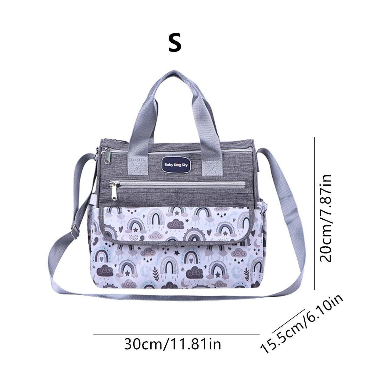 Single Shoulder Diaper Bag – Printed & Handy