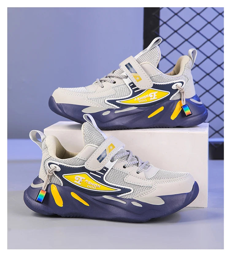 Kids Mesh Sneakers – Breathable Non-Slip Running & Casual Shoes