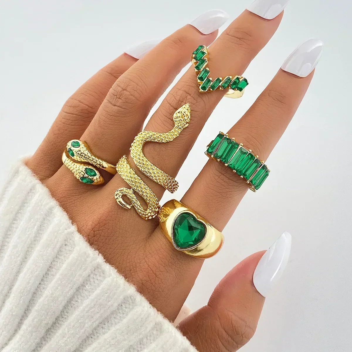Gold Love Heart Butterfly Ring