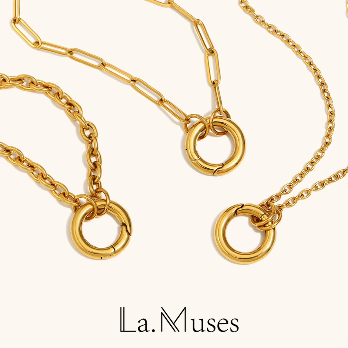 Stainless Steel O Chain Necklace
