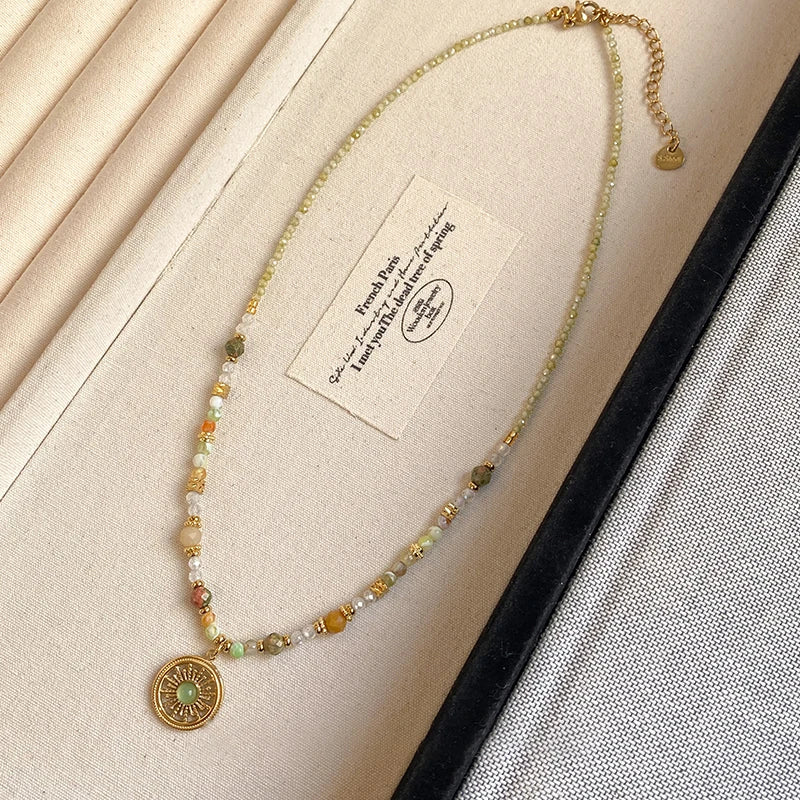 Natural Stone Bead Necklace