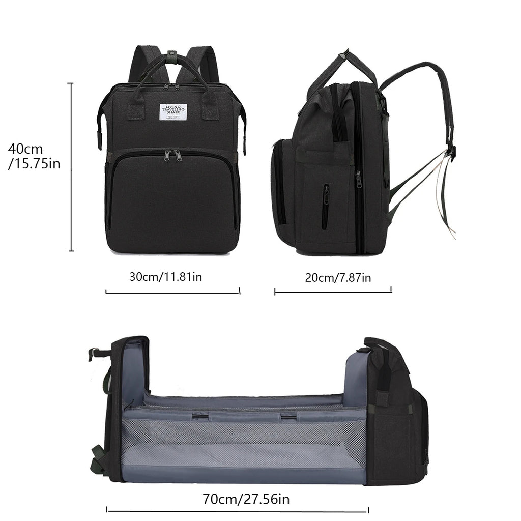 Portable Mummy Bag – Folding Crib & Baby Organizer