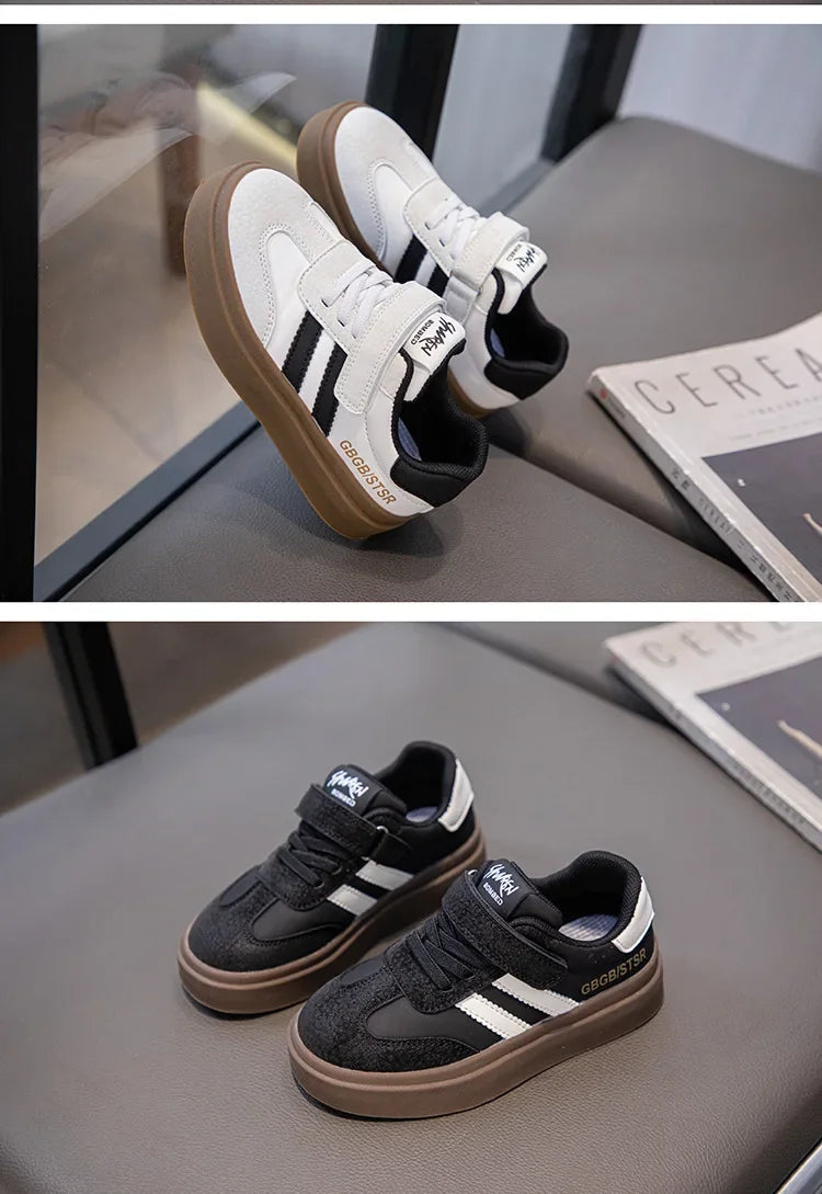 Kids Casual Sneakers – Breathable Anti-Skid Slip-On Shoes