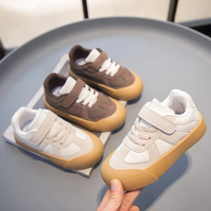 Kids’ Fashion Sneakers – Velcro Casual Sports Shoes