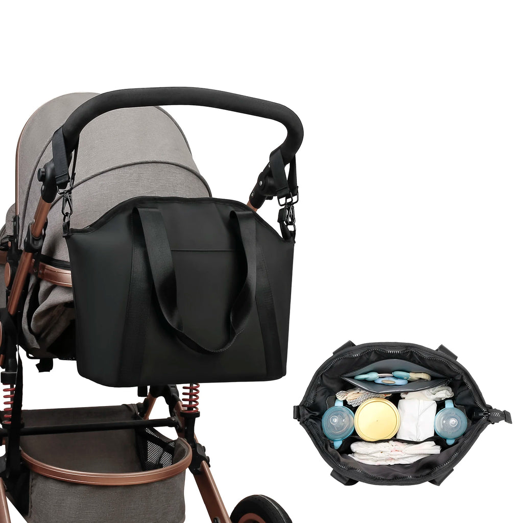 One-Shoulder Waterproof Mommy Bag – Baby Travel Storage & Organizer