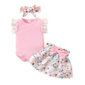 0-18 Months Newborn Baby Girl 3PCS Outfit