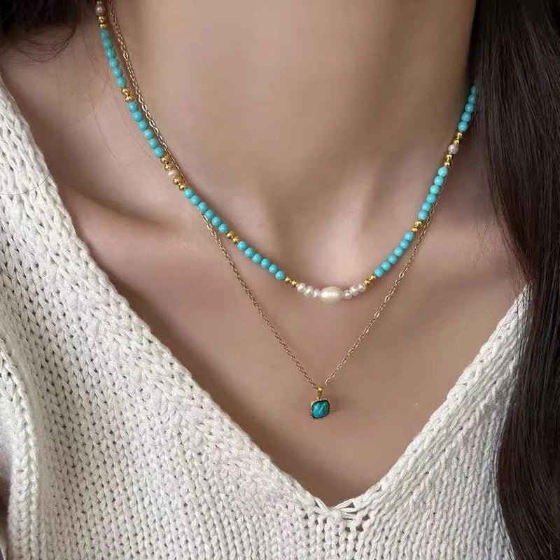 Double Layer Pearl Necklace